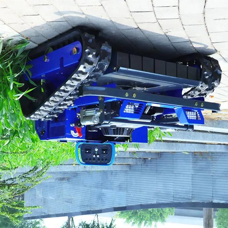 Cortacésped personalizado sobre orugas, Control remoto, huerto, desmalezador de césped, embanamiento de río, cortacésped con pendiente, cortacésped de recllamación de Wasteland