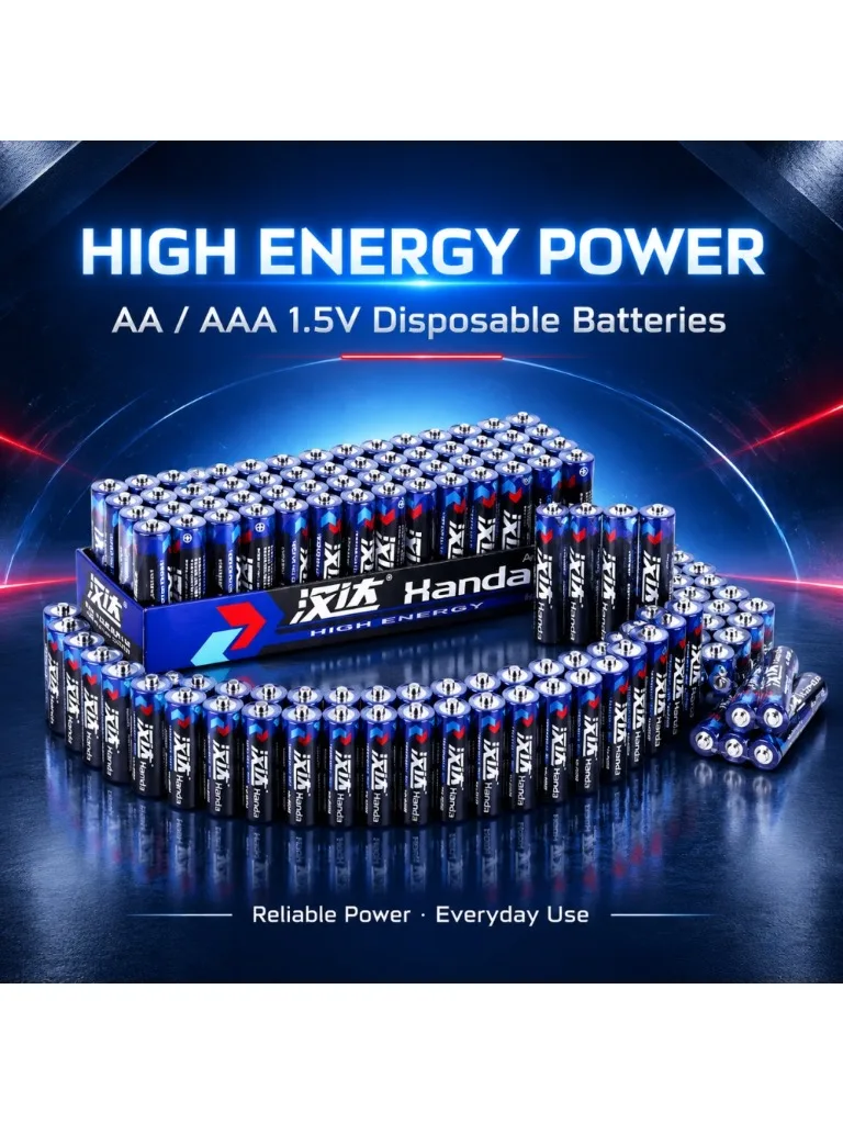 AAA 1,5V Einweg-Batterie Nr. 7 aus Kohlenstoff-Zink-Mangan, geeignet für Waagen, Wanddiagramme, elektronische Uhren und Spielzeug