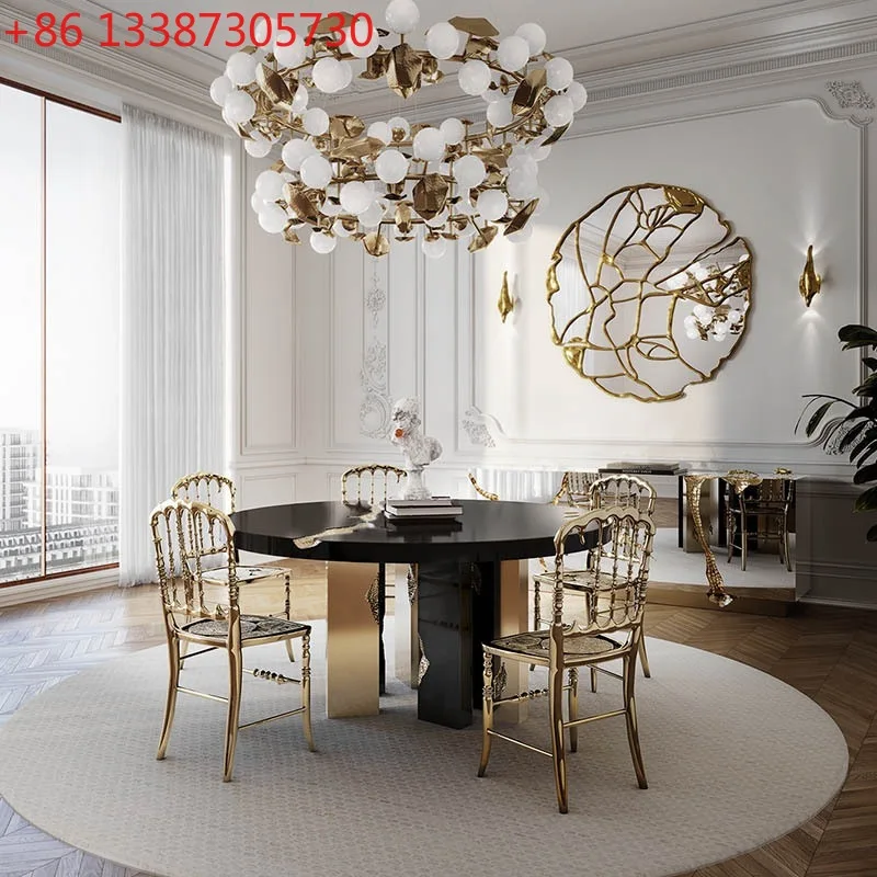 

Light luxury decorative mirror entry corridor foyer wall-mounted mirror