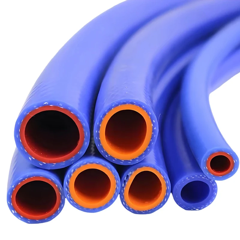 1M-20M ID 6mm-38mm Siliconen Slang Hittebestendige Hoge Druk Buis Auto Vacuüm warme Lucht Waterleiding Dubbellaags Rubberen Slang