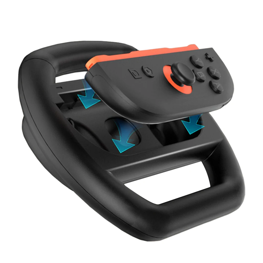 

4 Pack Steering Wheels Gaming Racing Steering Wheel Controller Handle Holder for for Switch 2 for Joy-Con Controllers