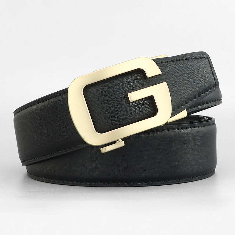 

High quality designer belts men Matte G letter Automatic Buckle famous genuine leather fashion formal male ceinture homme Z266