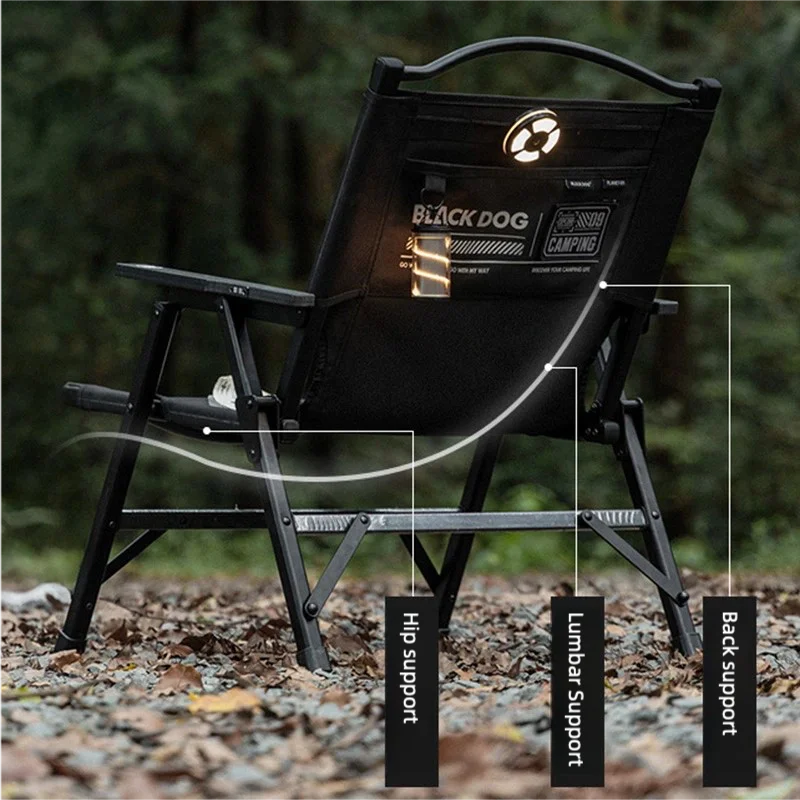 

Blackdog Outdoor Puzzle Chair Aluminum Alloy Portable Detachable Camping Picnic Chair High Load-bearing Camping Chair