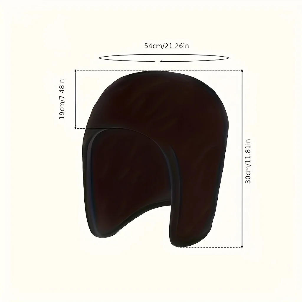 Winter Double-layer Fleece Hat - Outdoor Cycling Warm Ear Cover, Cold Protection, Thick Design for Warmth and Wind Resistance