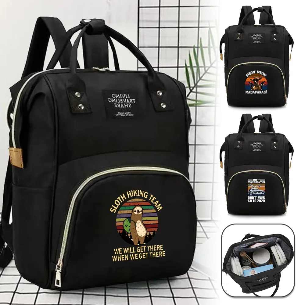 Baby Nappy Bag Mommy Bag Lightweight Diaper Bags Portable Multi-functiona Large-capacity Travel Maternity Backpack Pew Series