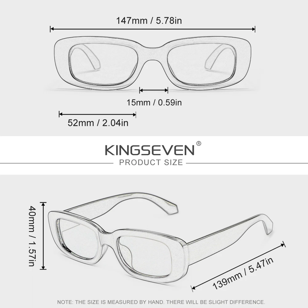 KINGSEVEN Sonnenbrille für Damen und Herren, UV400, Blendschutz, Outdoor, Casual, Fahren, Trendige Modebrille, Ovale Brillengestelle – Detail 2