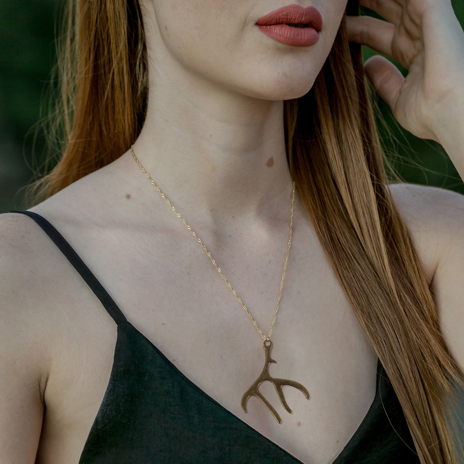 

30Pcs Antler Shaped Alloy Pendants Necklace Bracelet Charms Christmas Decoration Antler Charms Jewelry Pendant Charm