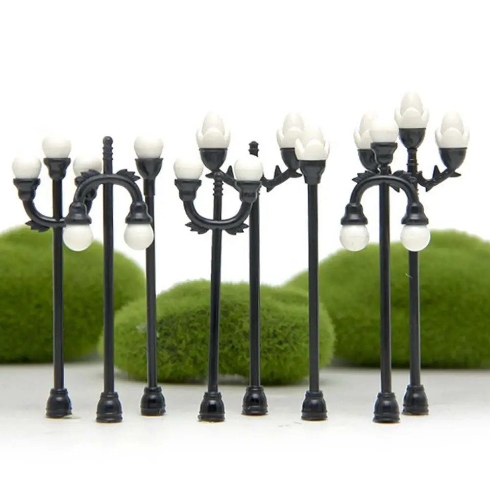 Miniature Scale 1:75/100/150 Street Lamp Model Led Light Diy Garden Building Landscape Layout Material Diorama Kit DIY Miniature