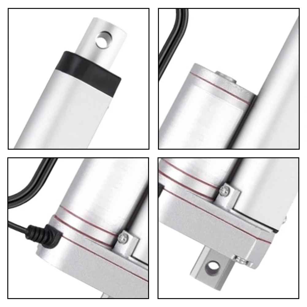 1500N 12V Linear Actuator Electric Push Rod 4mm/s With Bracket For RV Window Solar Home Automation Industrial Motor