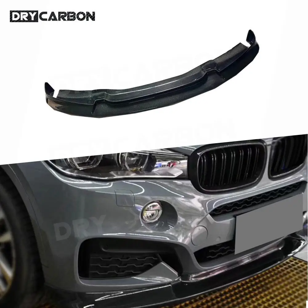 

Carbon Fiber Front Bumper Lip Chin Spoiler Car Styling FRP Bodykits Accessories For BMW X6 F16 M Sport 2014 2015 2016 2017 2018