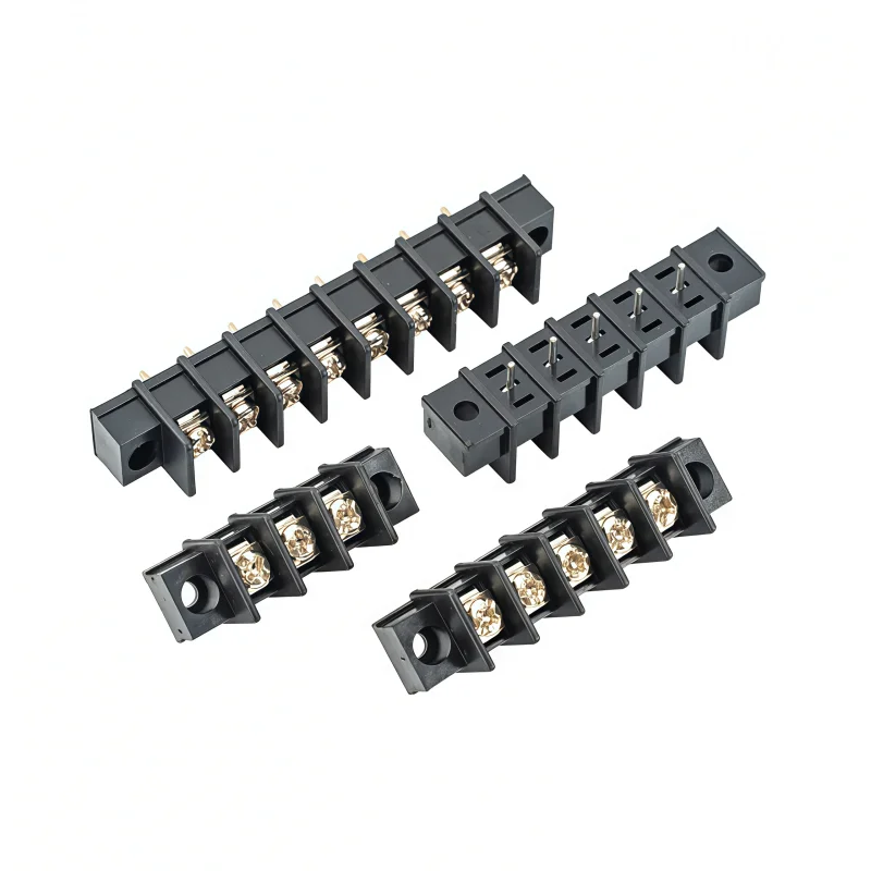 KF25CM 7.62mm Pitch Barrier Terminal Block 2 3 4 5 6 7 8 Pin PCB Screw Terminal Connector with Mounting Holes