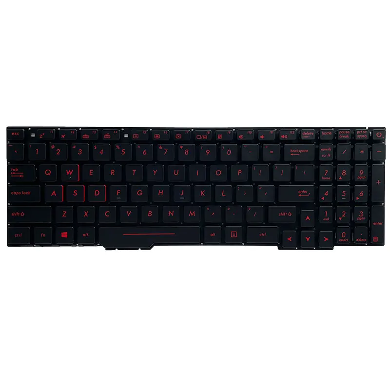 Laptop keyboard For ASUS ZX53V ZX53VD FZ53V/VD ZX553 ZX553V/VD FX53 FX53V/VD FX753 FX753V/VD US keyboard with backlit