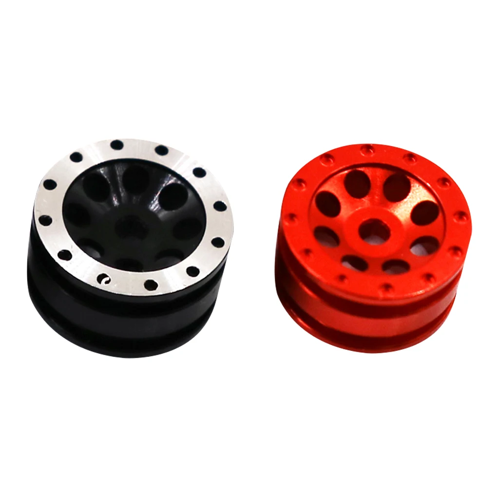 RCGOFOLLOW Metal Wheel Rims RC Car Part Shock-proof Rc Metal Wheel Rims For 1 35 Orlandoo P01 P02 A01 A02 A03 OFF-Road Red