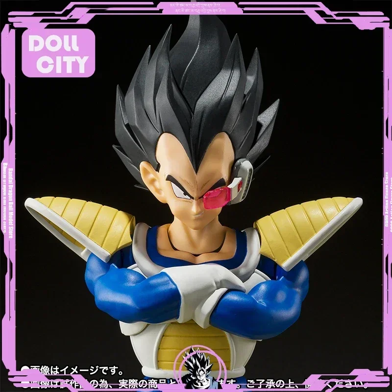 Original BANDAI S.h.Figuarts SHF Vegeta 24000 Battle Suit Power Level Dragon Ball In Stock Anime Action Figures Model Toys