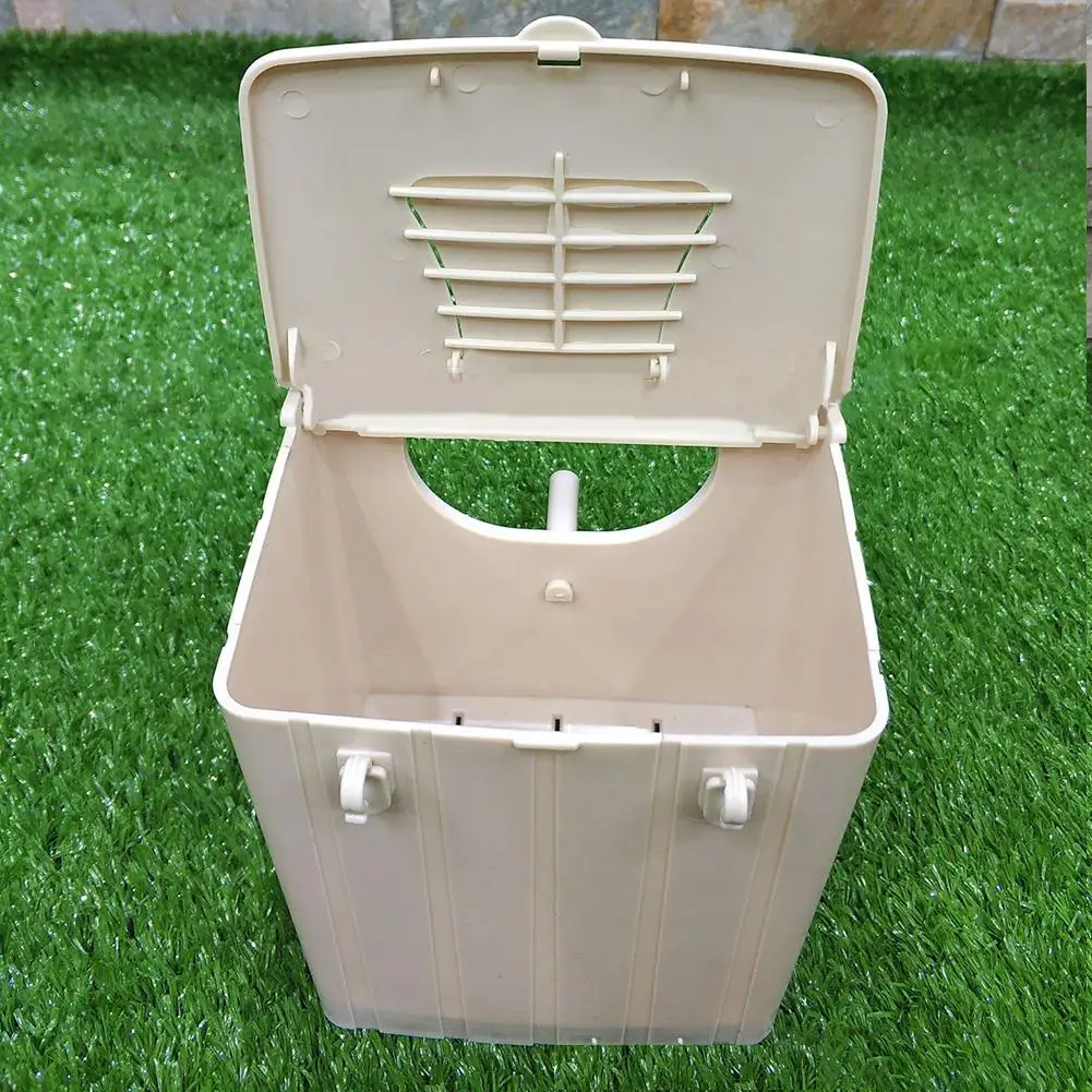 Vogelnistkasten Vogelzubehör Reproduktionsbox Käfigbox mit Sitzstange für die Vogelpaarung im Garten für Graupapageien – Detail 8