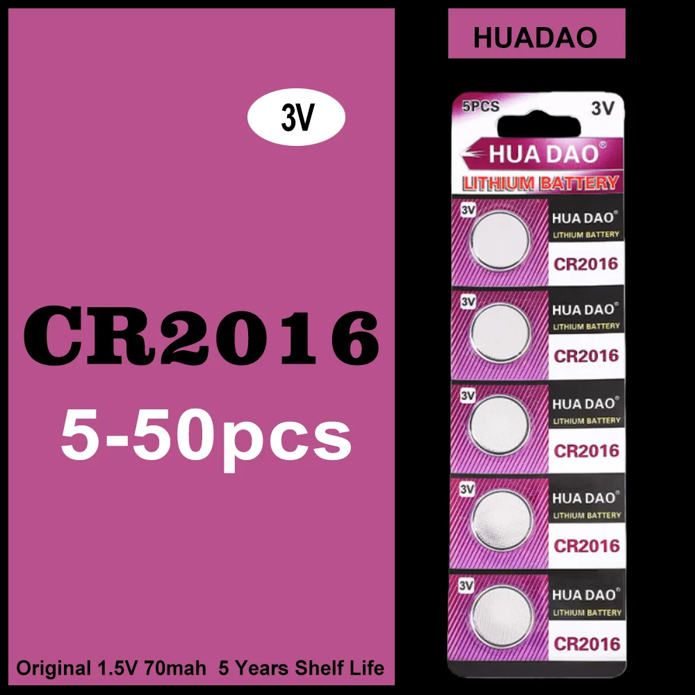 5/50 Pcs CR2016 BR2…
