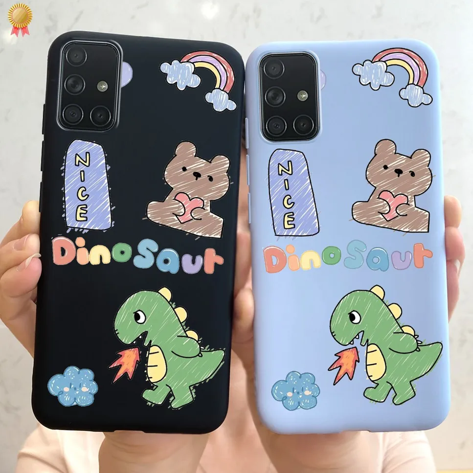 For Samsung Galaxy A51 4G UW 5G Case Cute Women 3D Shockproof Soft TPU Silicone Back Cover For Samsung A515F A516N A516V Funda