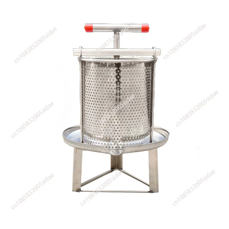 Manual Beewax Honeycomb Presser Stainless Steel Honey Extractor Fruit Wine Press Nature Juice Make Machine Beekeeping Equipment