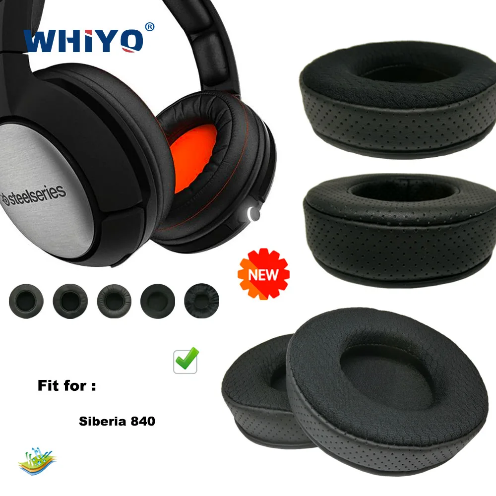 

Replacement Ear Pads for Siberia 840 Headset Parts Leather Cushion Velvet Earmuff Headset Sleeve Cover