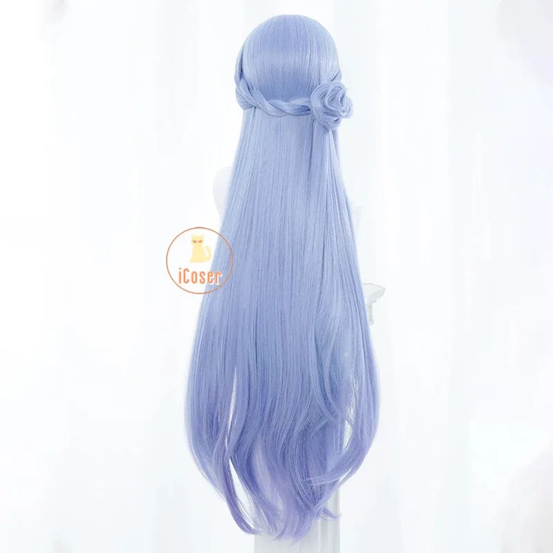 Robin Honkai Star Rail Cosplay Wig 100cm Blue Wings - Image 6