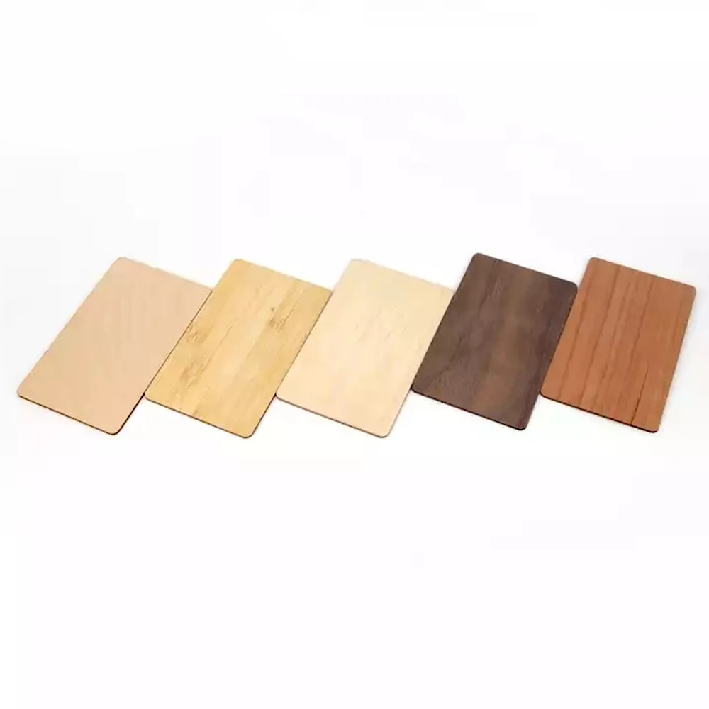 10 Pieces Bamboo Wooden 144bytes 13.56MHZ NFC213 UID Chip Membership Card NFC Contactless Business Gift Social Recognition Card