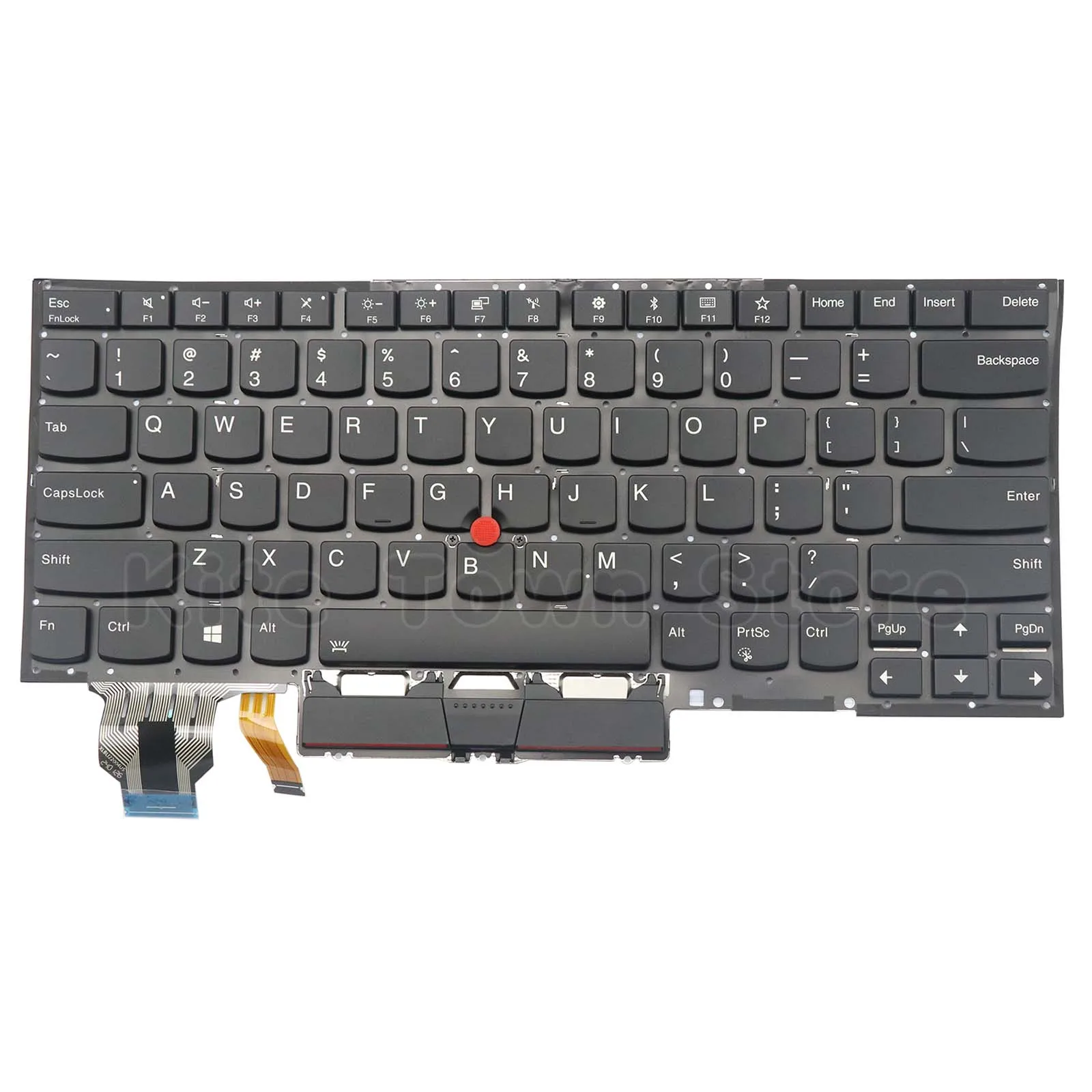 Imagem -02 - Teclado Portátil Retroiluminado com Ponteiro para Lenovo Novo Layout dos Eua Thinkpad x1 Carbon 7th Gen2023 20qd 20qe 20r1 20r2