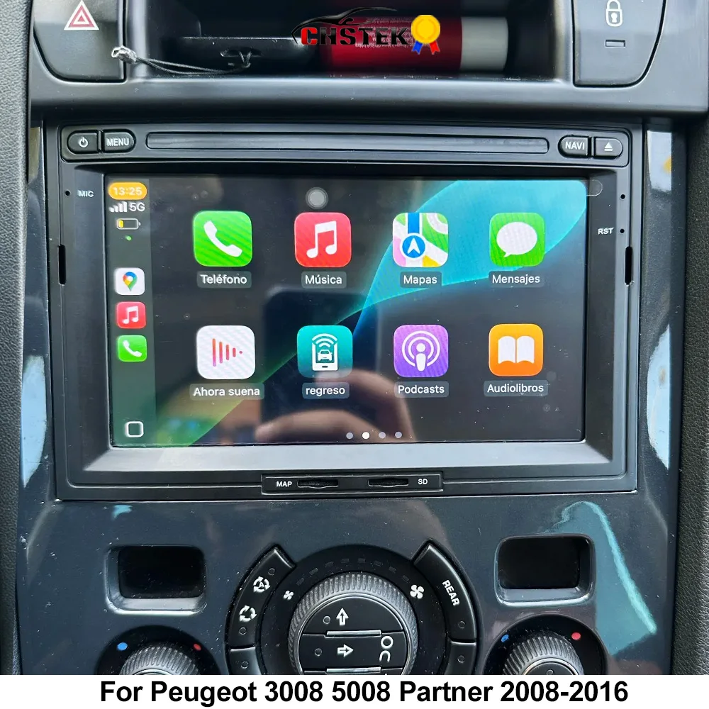 CHSTEK Android 14 Car Radio For Peugeot 3008 5008 Partner Citroen Berlingo Head Unit Wireless CarPlay Android Auto GPS 4G WiFi
