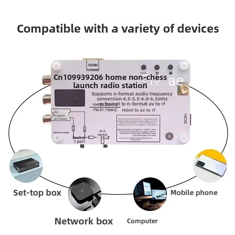 AV-HDMI Video Converter, TV RF Converter N System TV Converter