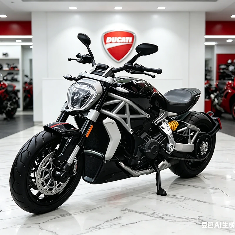 Maisto 1/12 DUCATI X Diavel S, Modelo de Motocicleta de Aleación, Colección de Vehículos, Motocicleta con Amortiguador, Motocicleta Todoterreno, Modelo de Auto