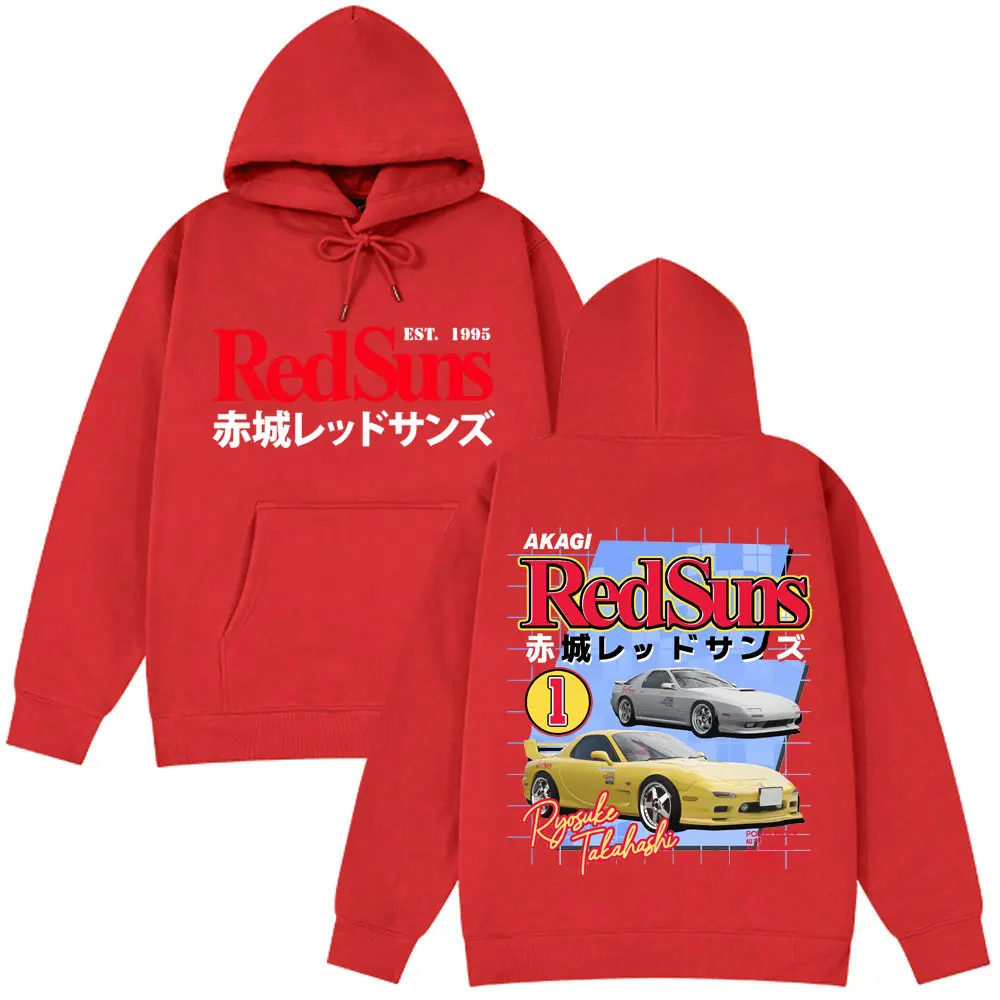Anime Initial D AE86 Drift Akagi RedSuns Hot Sale Hoodie Takumi
