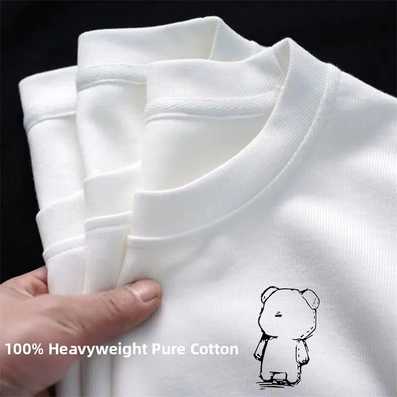 Premium Short Sleeve Women's T-shirt Guangzhou Thirteenth Factory Cotton Summer Commute Style Straight Cut Creative Pattern