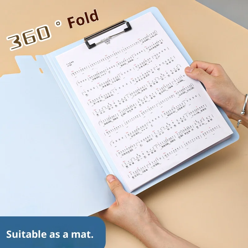 A4 منظم ملفات المستندات كليب مجلس حامل ملف الطالب اللوازم المكتبية مجلد تخزين الورق الحافظة حافظة مستندات #2