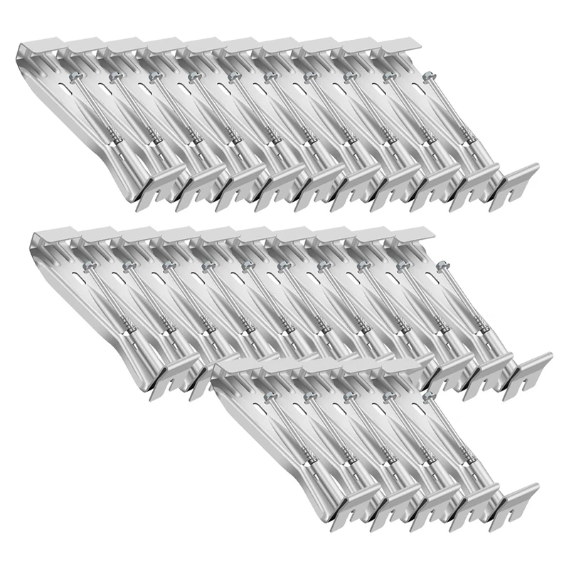 ABKD 5Inch Gutter Hangers, With Pre-Inserted Screw, Aluminum Gutter Brackets For Repairing Sagging Rain Gutters