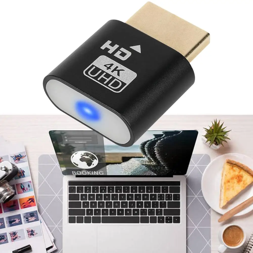 Adaptador de pantalla Virtual, emulador fantasma sin cabeza, R2Y3 Vide, 1 piezas, 4K, Displayport