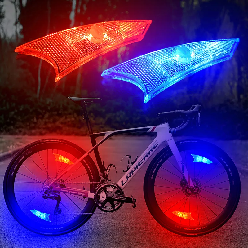 LED Bicycle Spoke Light Waterproof Road Bike Wheel Lights Night Riding Safety Warning Spokes Lamp Bike Decor Bicycle Accessories