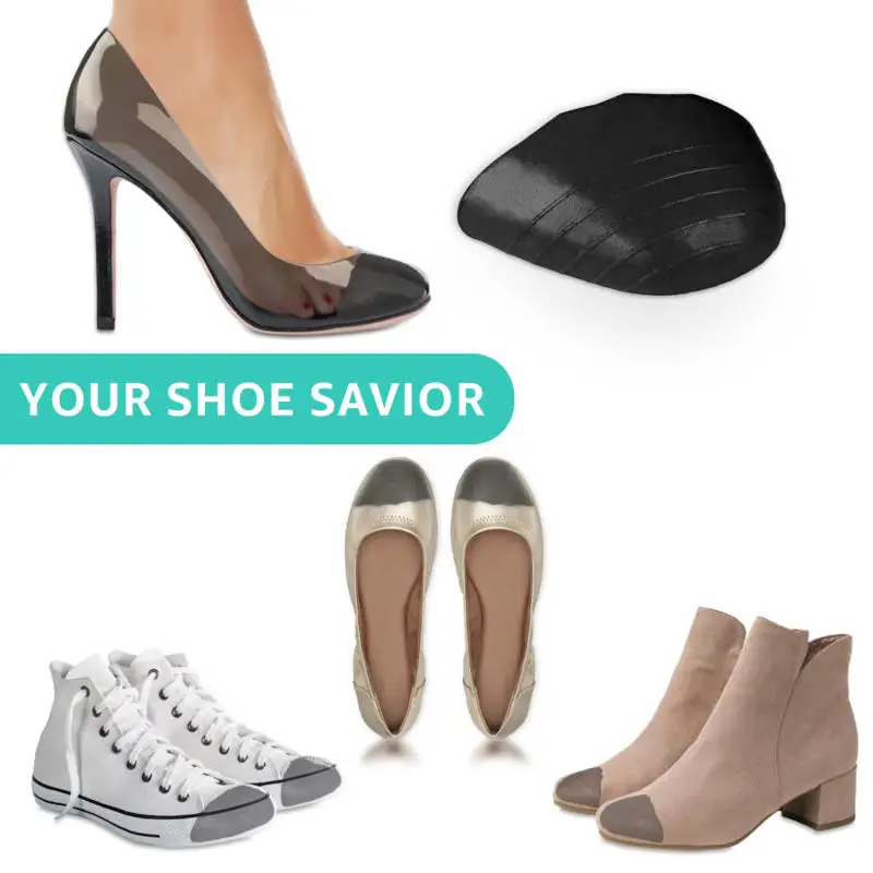 

Sharp Pointed Round PU Adjustable Toe Plug Reusable Wear-resistant Toe Protector Shoe Insert Pads​ High-heeled Shoes Half Size