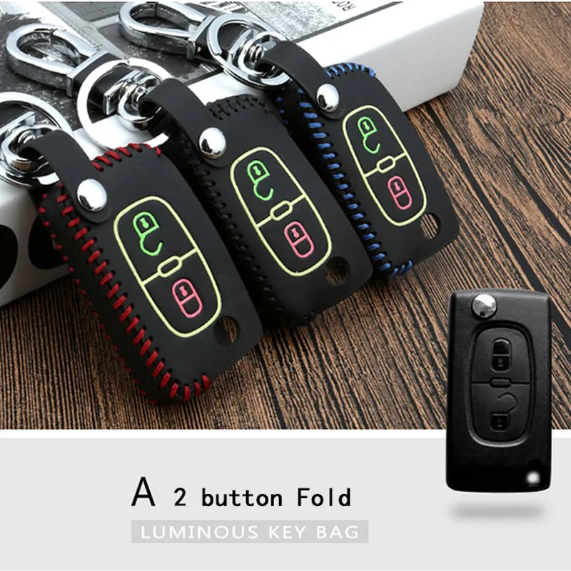 For Peugeot 3008 5008 408 2008 308 508 For Citroen Car key case protection cover car Organiser Waist Bag accessories decoration