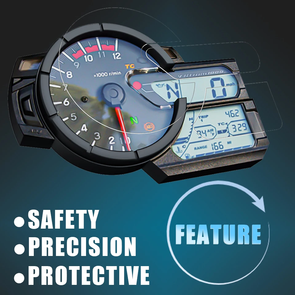 สำหรับ Suzuki V-Strom 650 1000 DL650 DL1000 vstrom Vstrom650 2017- 2023 + แผงหน้าปัดรถจักรยานยนต์อุปกรณ์ป้องกัน TPU