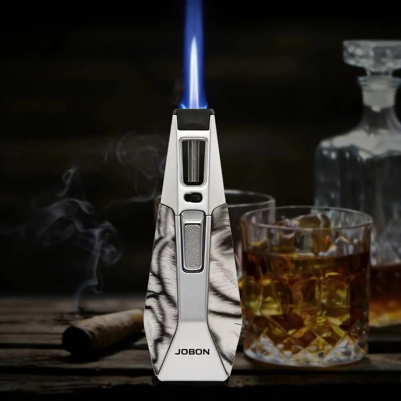 

Kitchen Cigar Outdoor Camping BBQ Metal Welding Big Jet Flame Windproof Torch Lighter Without Butane Gas Gifts For Men