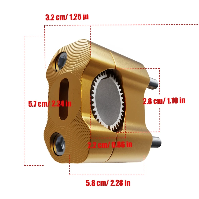 CNC Billet Handlebar Clamp Fat Bar Risers Mount Clamp Adaptor 22 28mm For Pit Dirt Bike Racing Motorcycle Enduro Supermoto MXATV