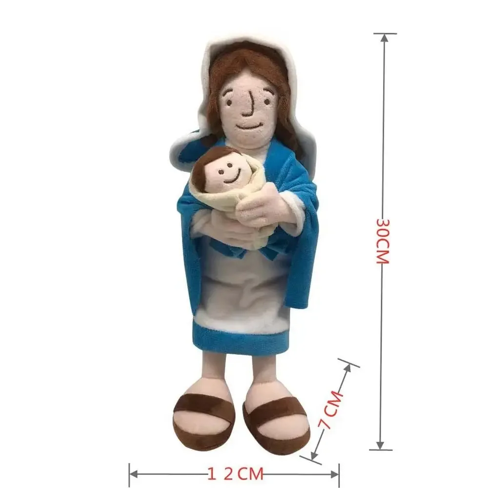 Geschenk Jungfrau Mary Jesus Sofa Dekoration pädagogische Puppe Stofftier Jungfrau Mary Plüsch tier Jesus Plüsch Puppe Plüsch Kissen