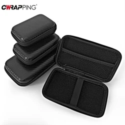 Car Terminal Removal Hard Case Portable Storage Bag Auto Repair Tool Kit Storage Carbon Fiber Pattern with Zipper Bag for Car