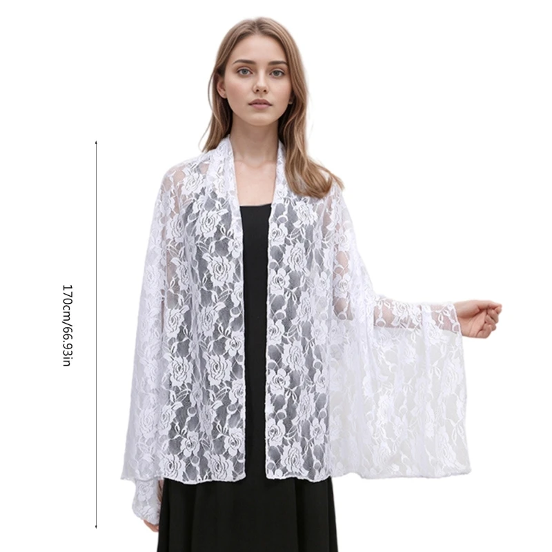 Elegant Retros Shawl น้ำหนักเบาและสบาย Shawl Advanced Cooling Shawl สำหรับผู้หญิงเจียมเนื้อเจียมตัว