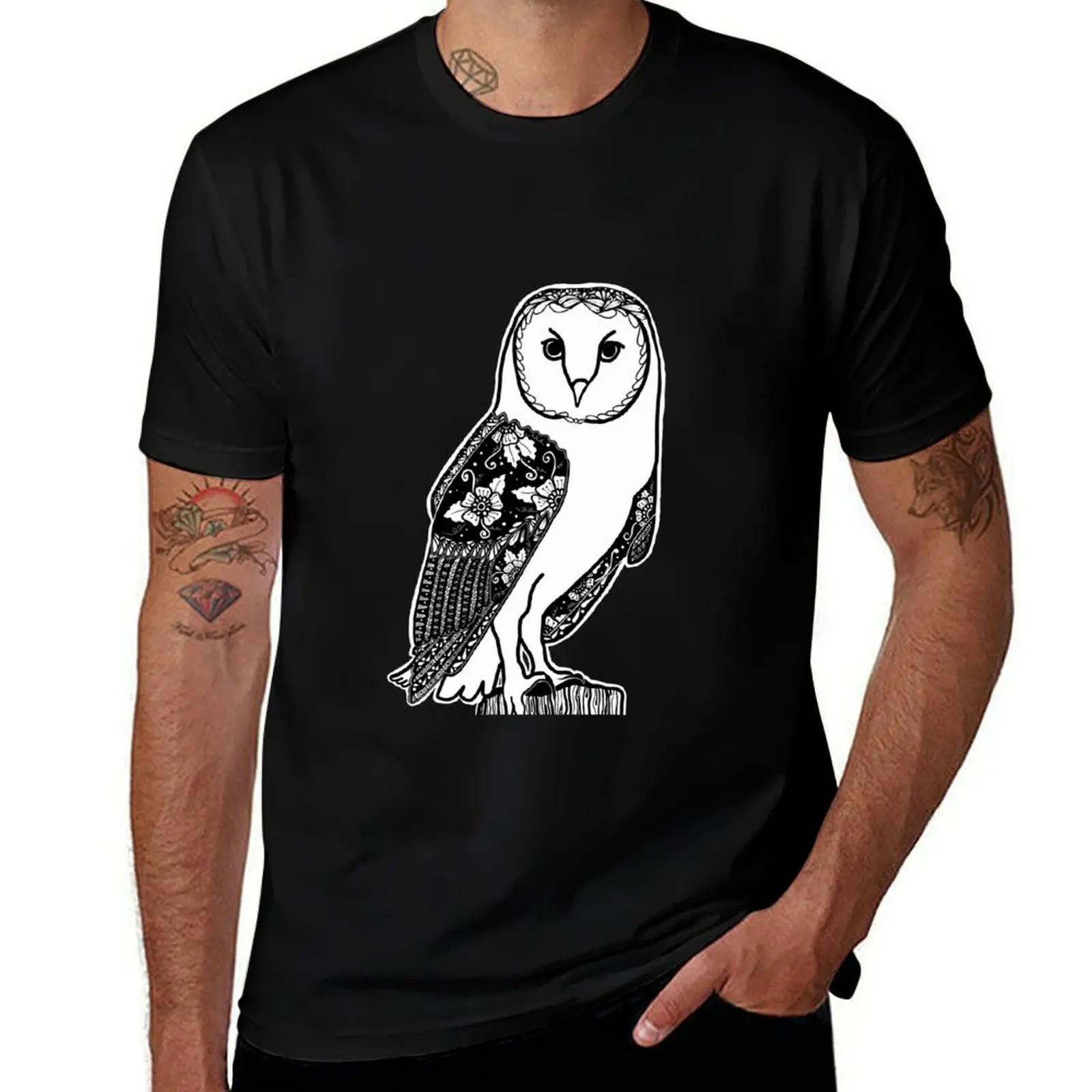 

men shirts shirts pack for man Owl t man Zentangle t casual for cotton Floral T-Shirt