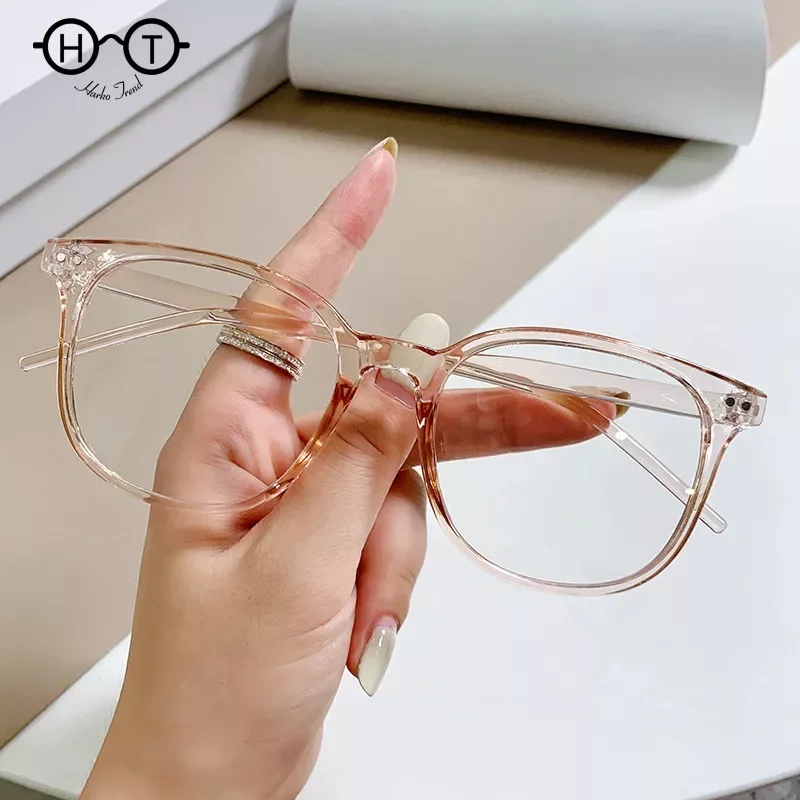 Korean Style Rice Nail Glasses for Men Retro Round Frame Eyeglasses Anti-blue Light Glasses Xiao Zhan The Same Paragraph