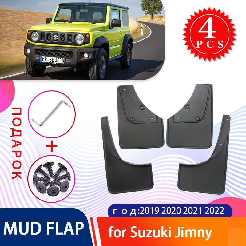 

4x for Suzuki Jimny JB74 2020 JB64 Sierra 2019 2021 2022 Car Mudflaps Splash Guards MudGuards Mud Flaps Fender Auto Accessories