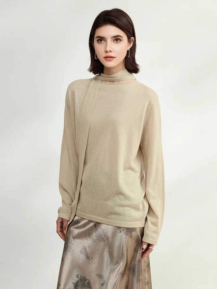 SuyaDream, Soft Pullovers for Woman, Wool Blend, O Neck Sweaters, 2025 Fall Winter Cozy Top