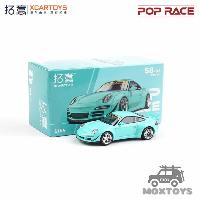 

Xcartoys X Pop Race 1:64 RWB997 Синяя литая модель автомобиля