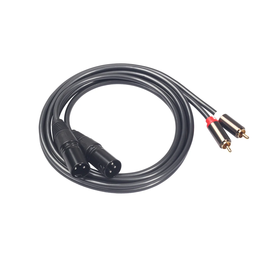 

Dual Male to Dual XLR Male Audio Cable High Definition Signal Patch for CD VCD Player Connection Sound Equipment Audio Line