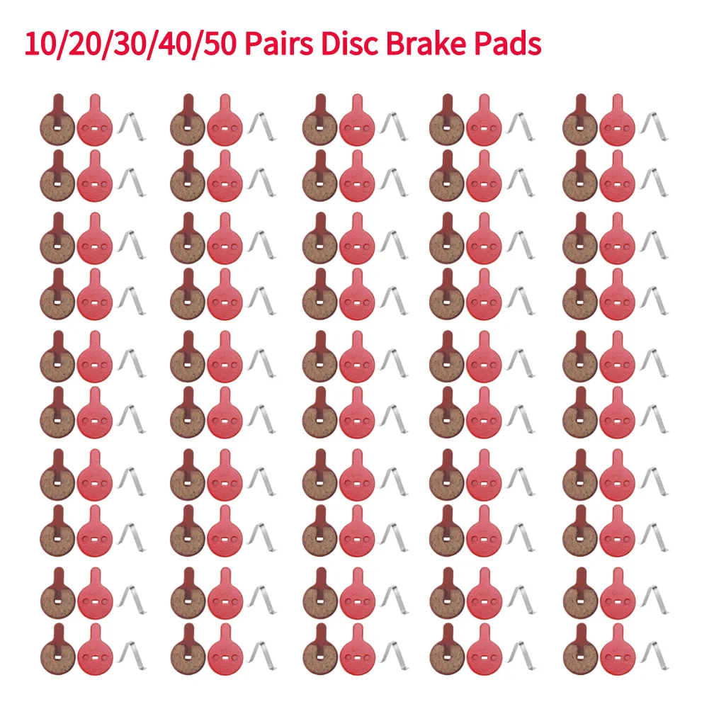 10/20/30/40/50 Pairs Disc Brake Pads for BB8 NOVELA YINXING BOLIDS FOREVIR Mountain Bike Road Bicycle Cycling Braking Disc Parts